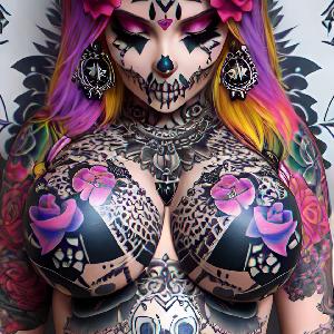 Skull Makeup Woman image 0